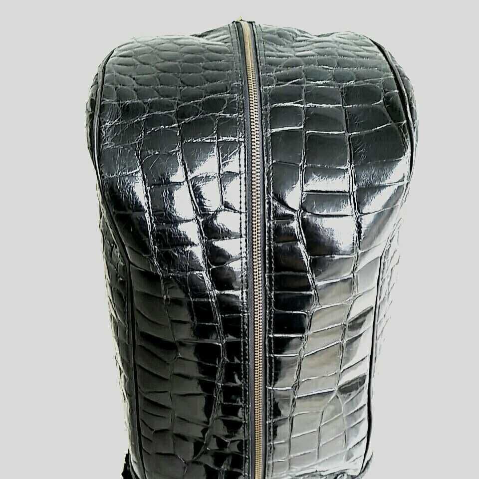 最高級 日本製 総 クロコダイル 革 キャディバッグ ゴルフ バッグ