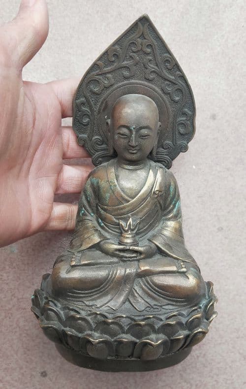 仏教美術 観音菩薩仏像 置物 銅製 仏像 彫刻 置物 開運 風水