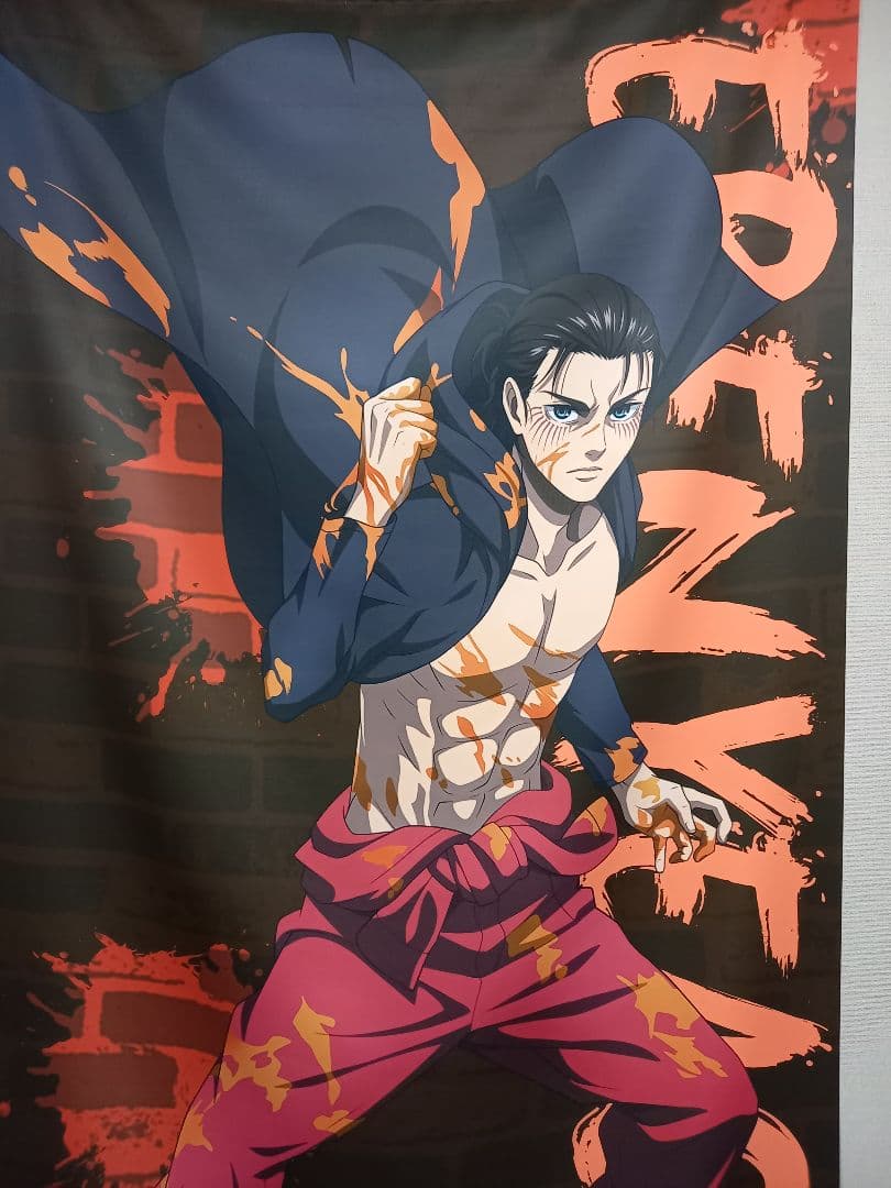 進撃の巨人 finalseason 特大タペストリー エレン