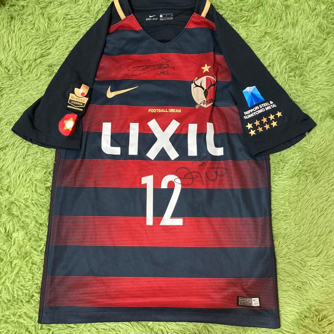 月末終了 最終値下げ 鹿島アントラーズ ジーコ 上田綺世 サインユニ Sサイズ