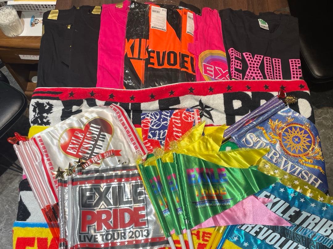 EXILE　ツアーグッズ　ファンクラブ特典　Tシャツタオルハタ