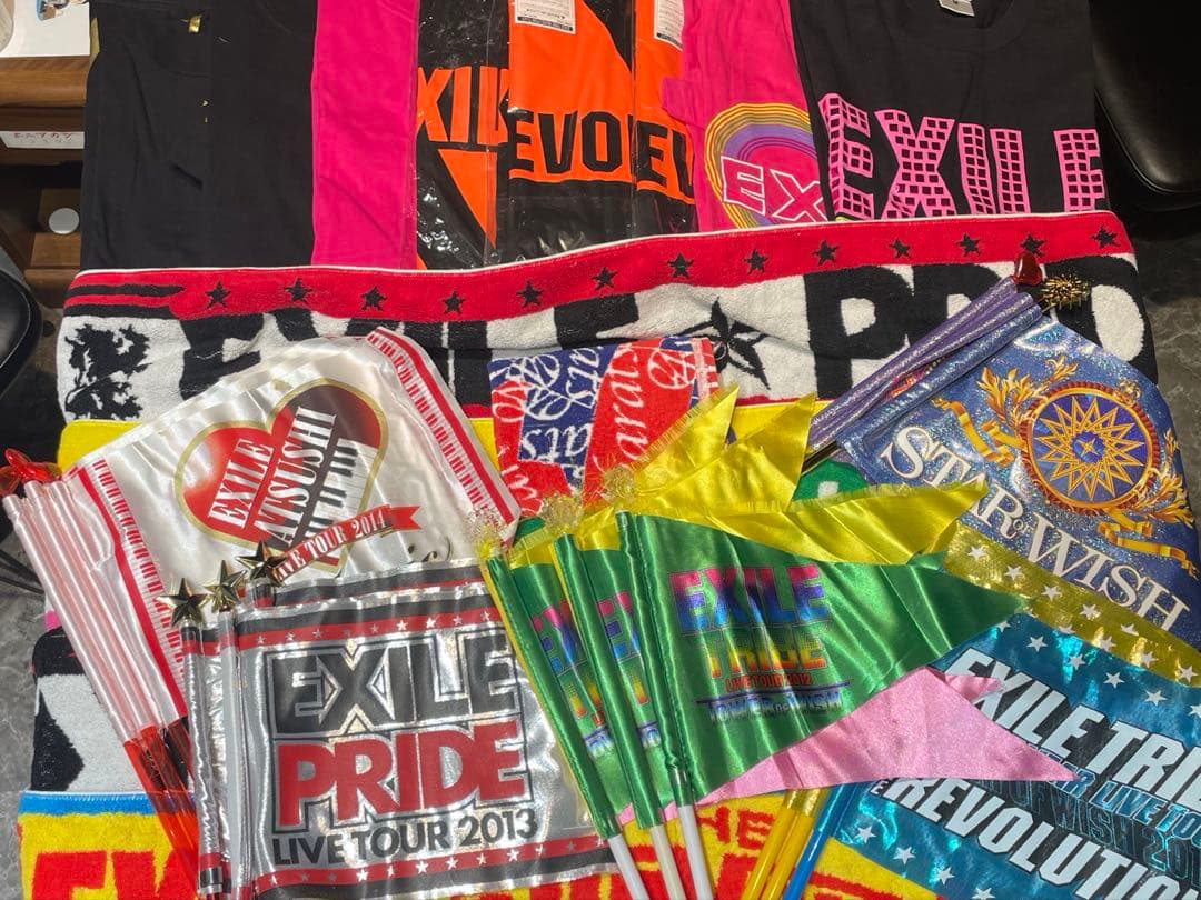 EXILE　ツアーグッズ　ファンクラブ特典　Tシャツタオルハタ