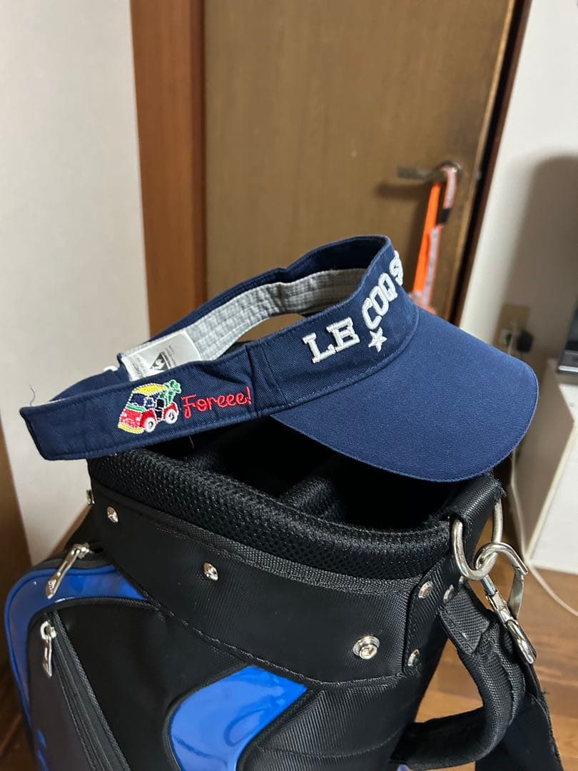 adidas ゴルフキャディバッグ 黒/青サイズ9.5