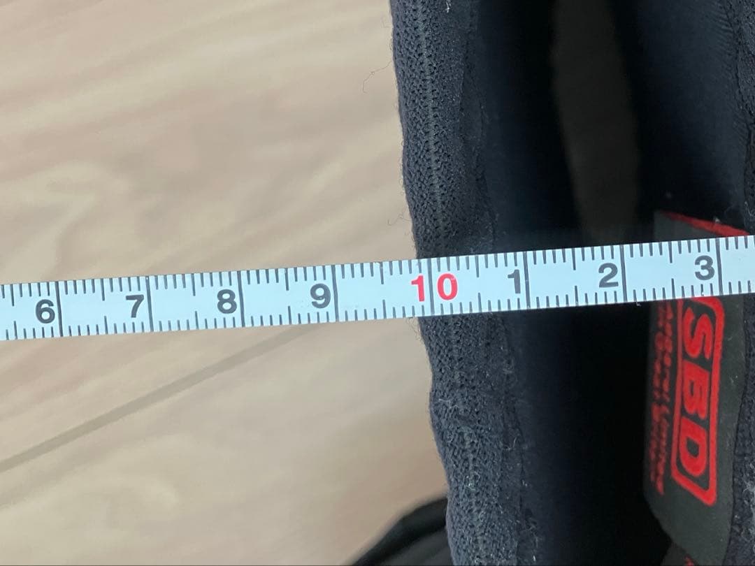 SBD ニースリーブ Lサイズ 黒/赤