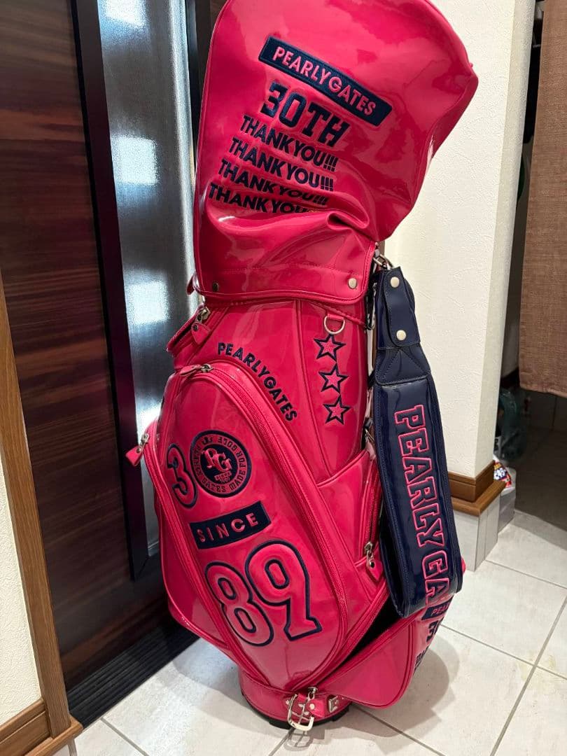 希少 PEARLY GATES 30th キャディバッグ ピンク