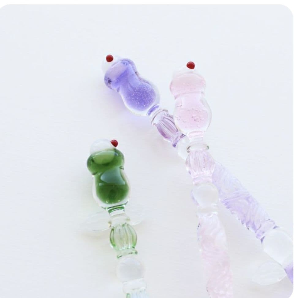 フルカワ雑貨店 恋するクリームソーダガラスペン2　パープル