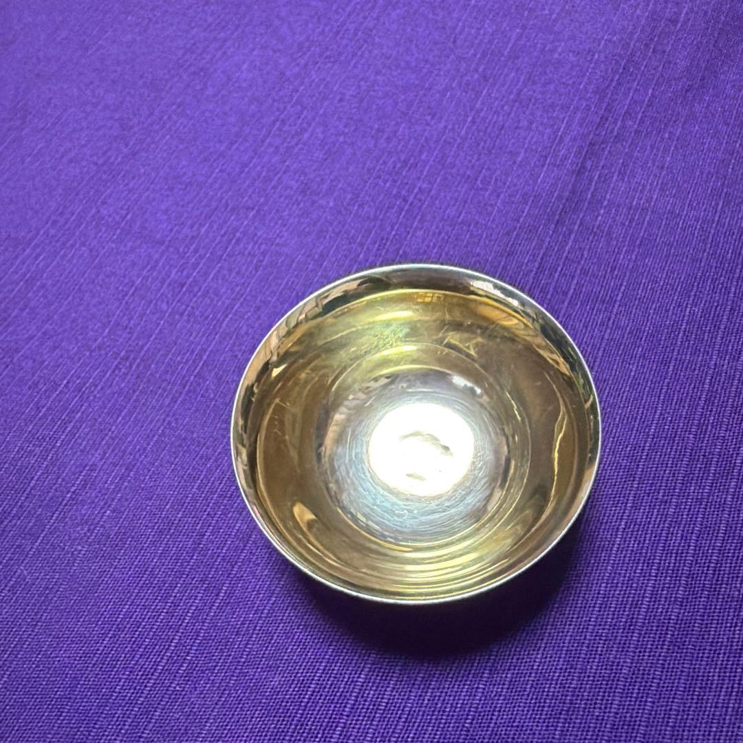 純銀　酒杯　盃　お猪口　ぐい呑み　19g（シルバー　silver 酒器　 記念品