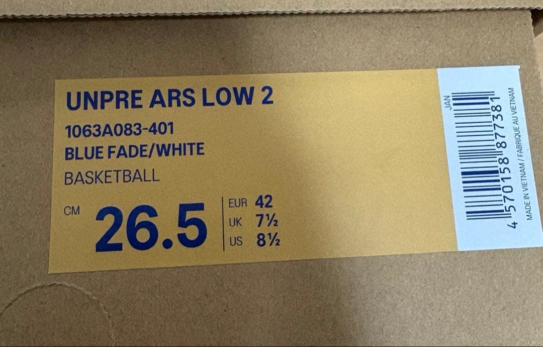 【値下げ】UNPRE ARS LOW2 26.5㎝ 人気カラー