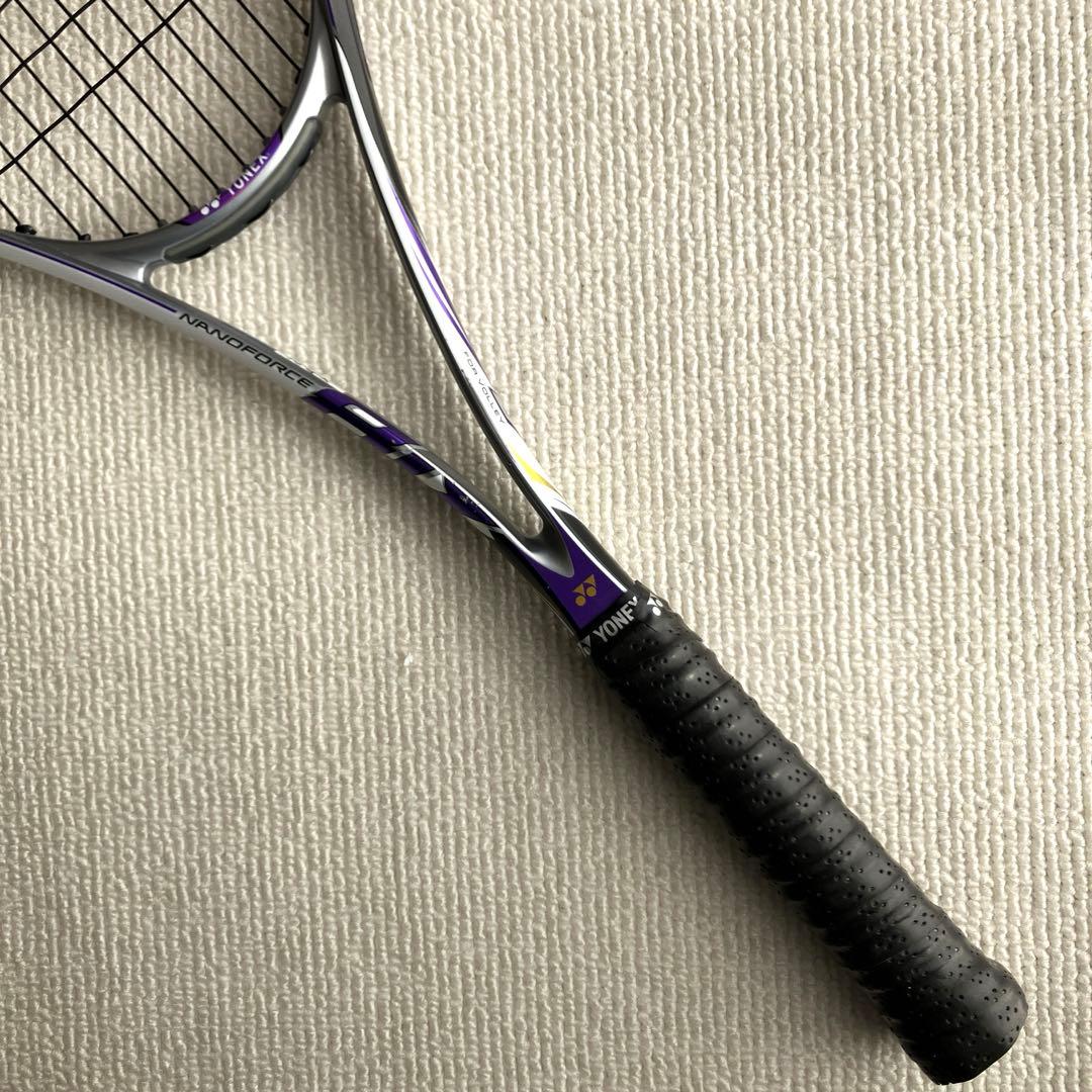 【希少廃盤】YONEX NANOFORCE 8V ソフトテニス ラケット 紫