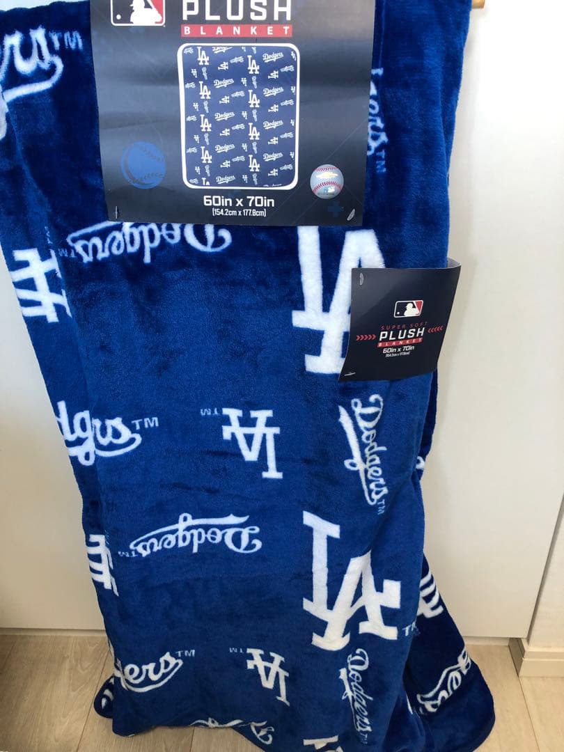 ロサンゼルス・ドジャース 特大ブランケット(154.2cm×177.8cm)