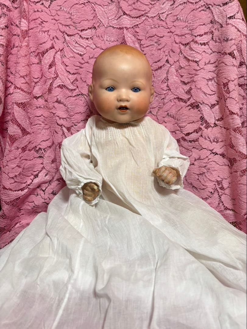 アーモンドマルセル　ベビー　アンティーク　ビスクドール　アンティークドール