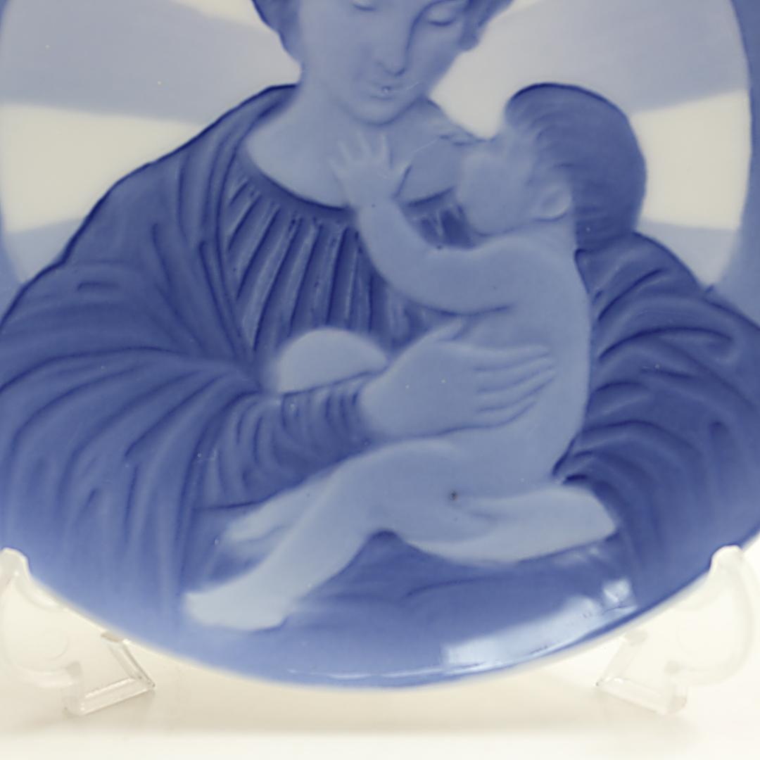 1908年 初年度版 「マリアとその子」 イヤープレート ロイヤルコペンハーゲン