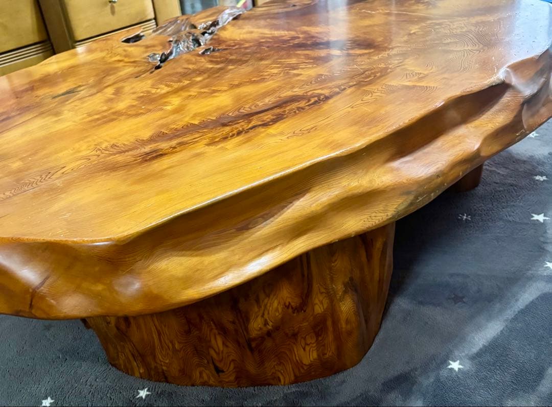 天然木 欅 無垢 一枚板 座卓 テーブル 和室 和モダン けやき 木製家具