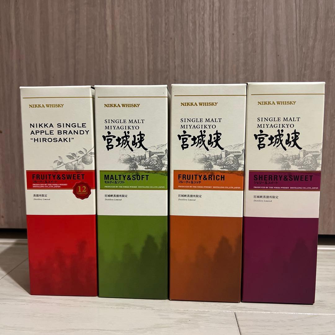 ニッカ ウイスキー 《 宮城峡 》 蒸溜所限定 4本セット
