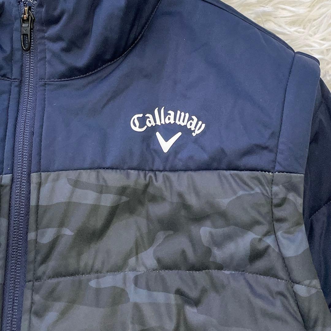 美品✨大きいサイズ3L✨キャロウェイ 2wayジャケット ゴルフ ネイビー