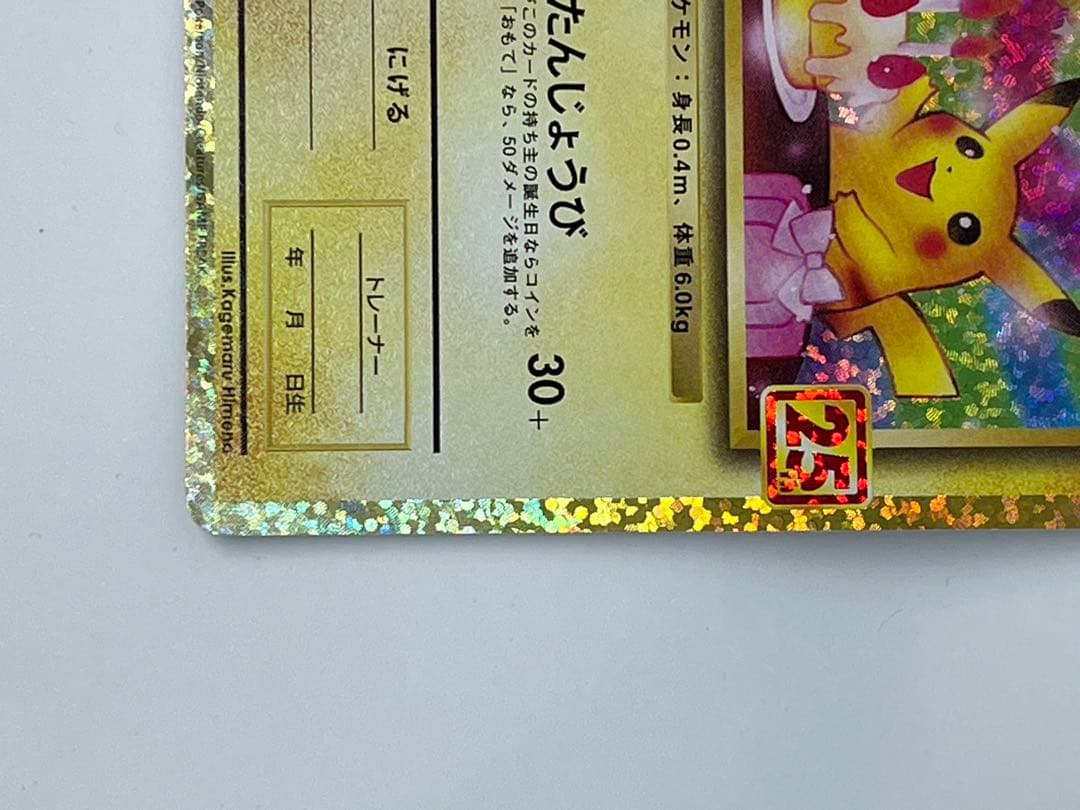 お誕生日ピカチュウ　25th