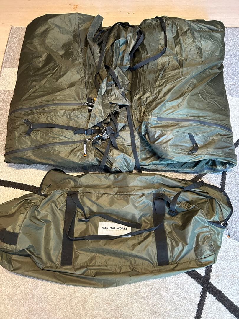 ミニマルワークス　VハウスM オリーブ　インナーテント/グランドシート3点セット