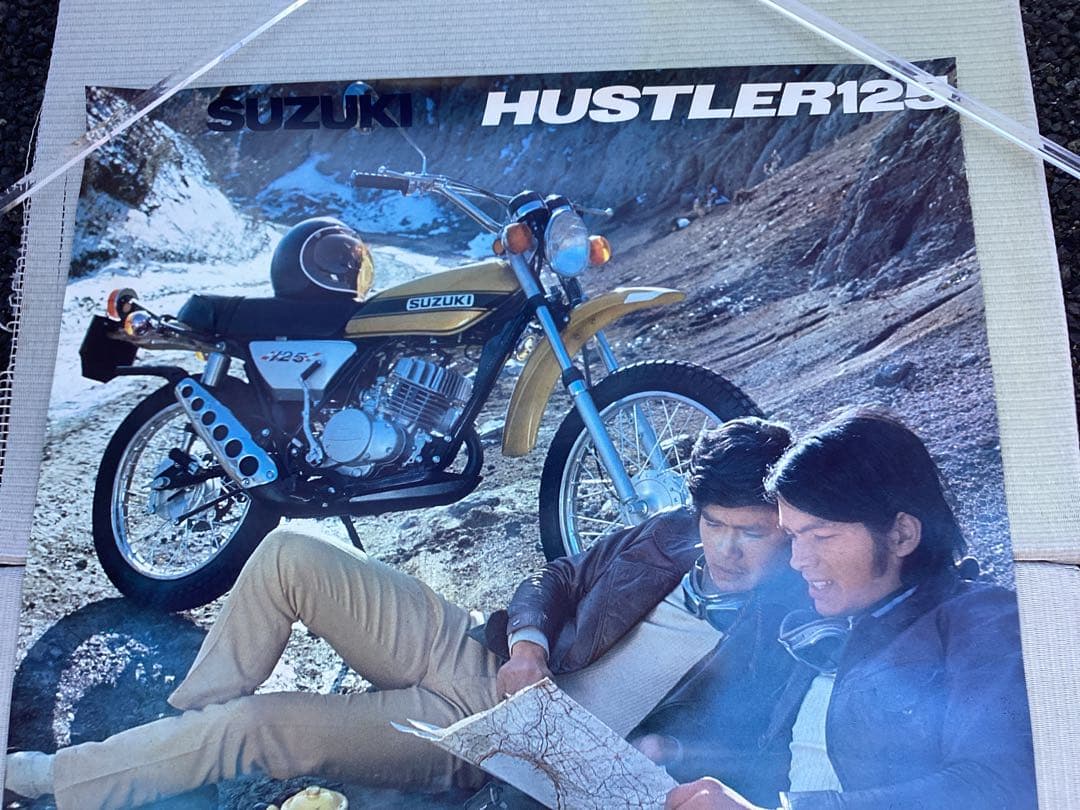 ポスター　SUZUKI バイク　オートバイ　HUSTLER １２５ ＣＣＩ