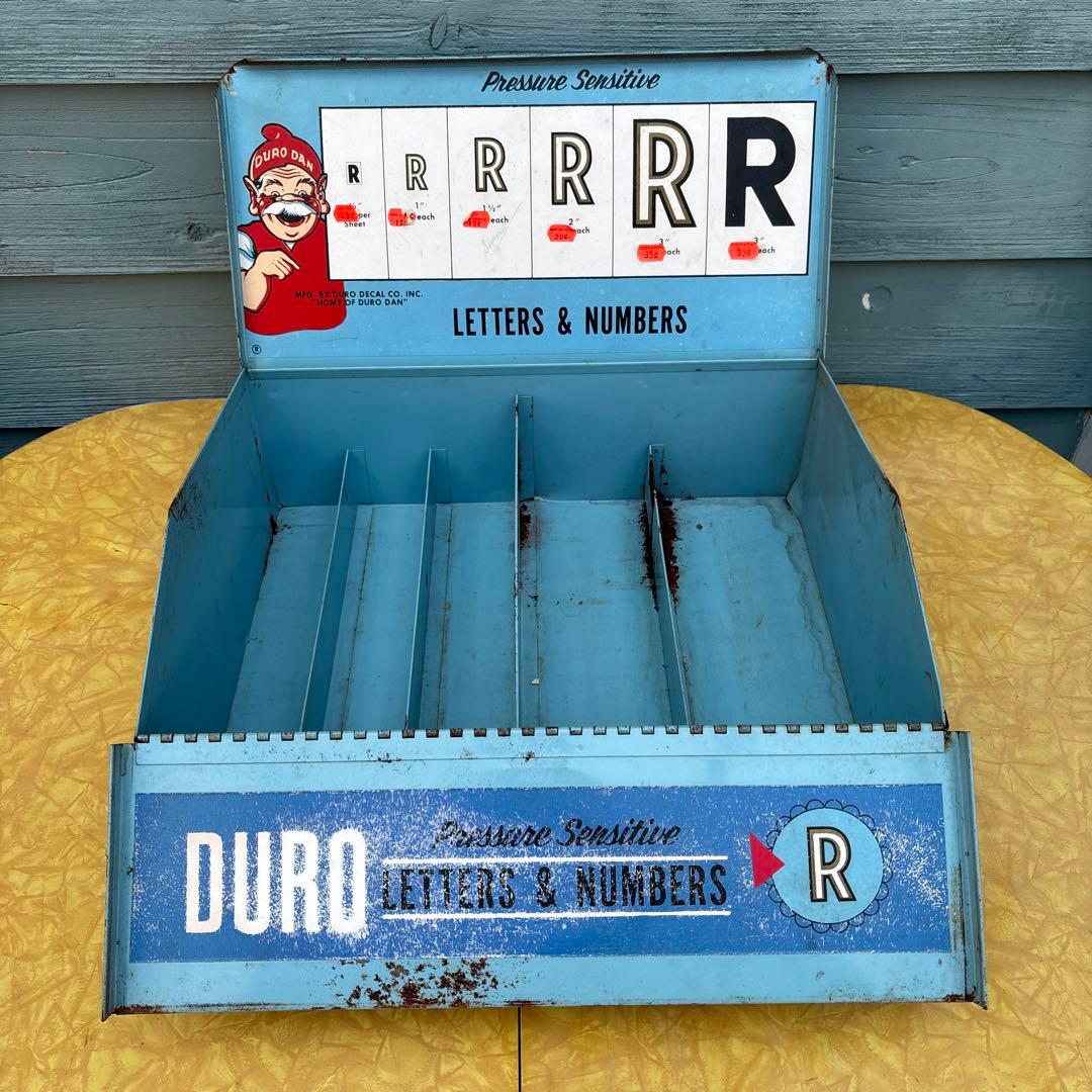 USA VINTAGE DURO DAN DECALS display店舗什器