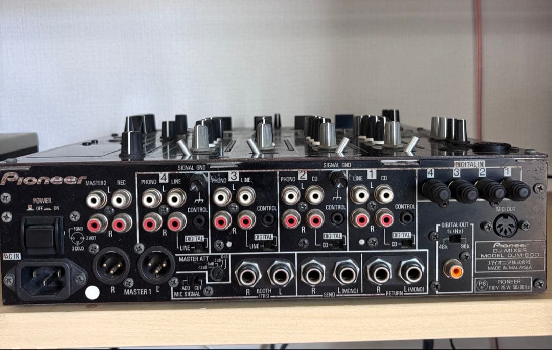 Pioneer DJM-800 DJミキサー 本体　パイオニア