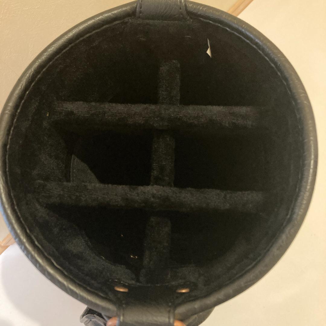 【D D】テーラーメイド キャディバッグ 9型 ブラック×ブラウン