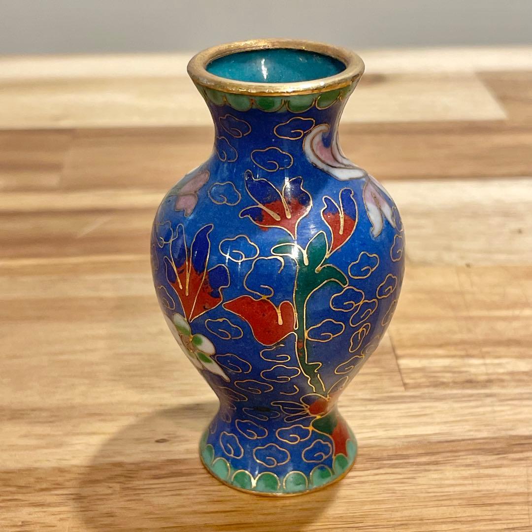 【レア】七宝焼　花瓶　中国古美術