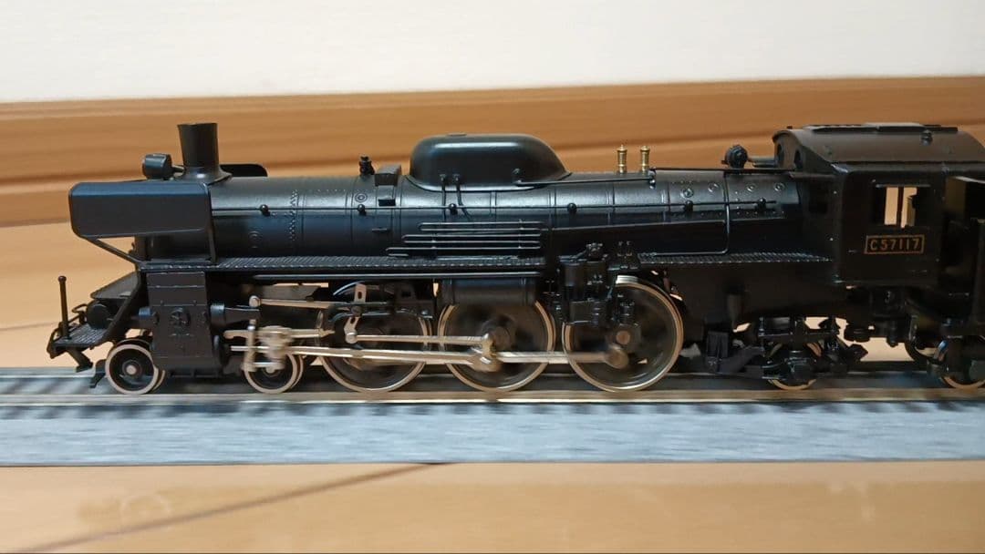 HOゲージ 天賞堂アダチＣ57門デフ蒸気機関車 、メンテナンス済
