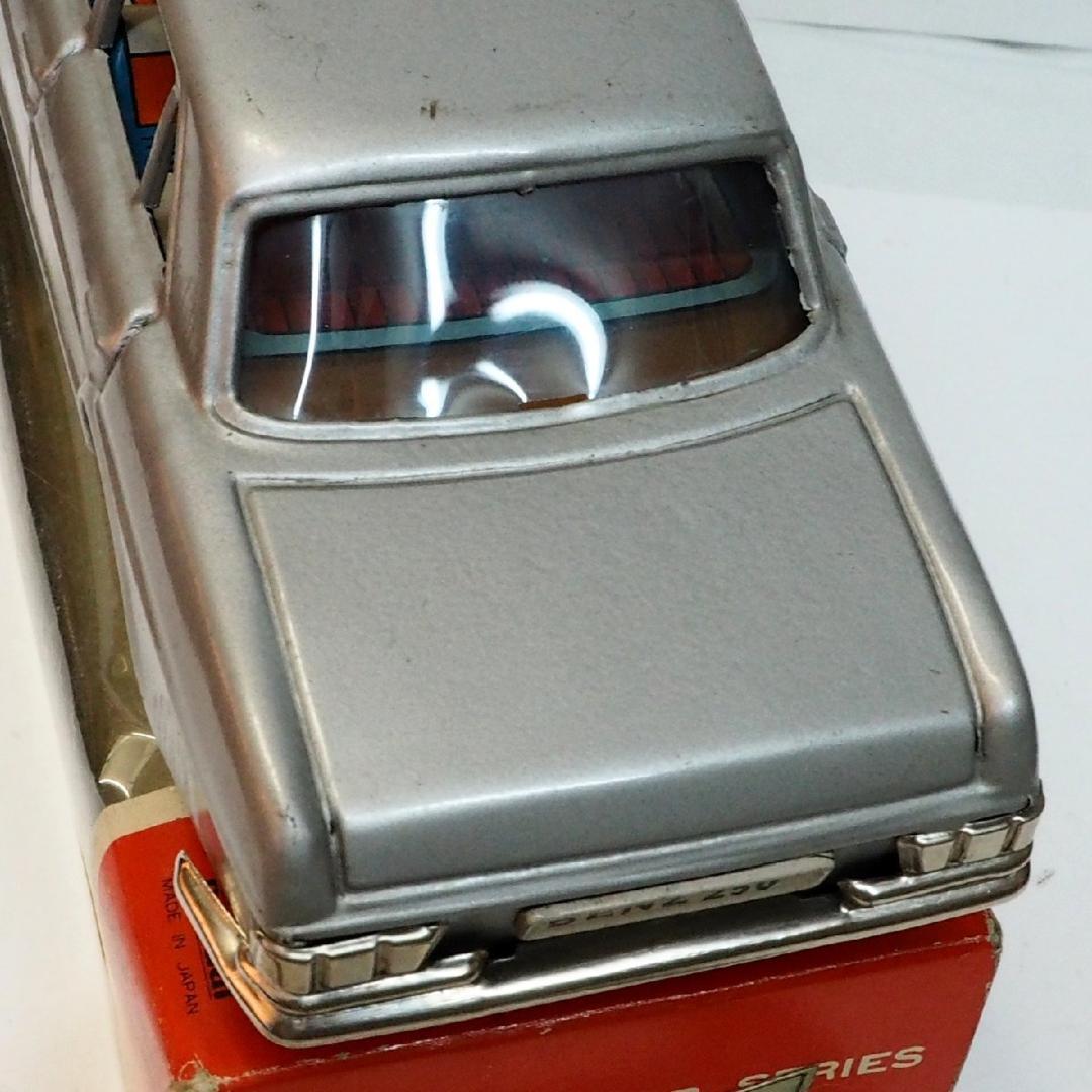 旧バンダイ【 メルセデス ベンツ250 銀色】tin toy car ブリキ箱付