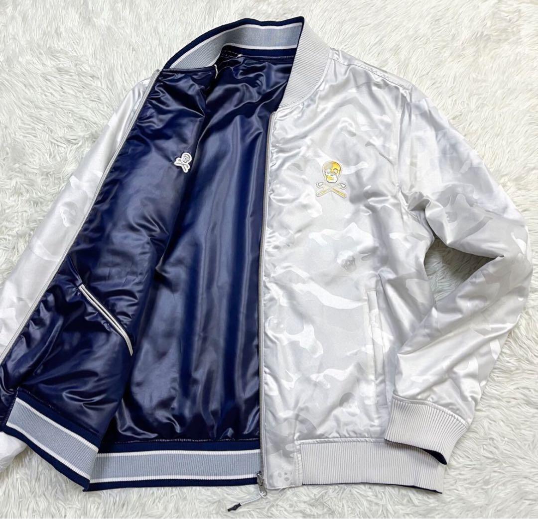 超希少モデル 極美品 XL マークアンドロナリバーシブル ジャケット 紺