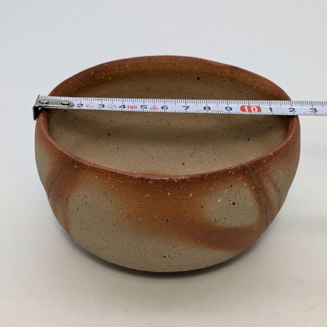 初代森陶岳 備前焼 緋襷茶盌 合箱合布 折松葉印 抹茶碗 抹茶茶碗 茶道具 茶器