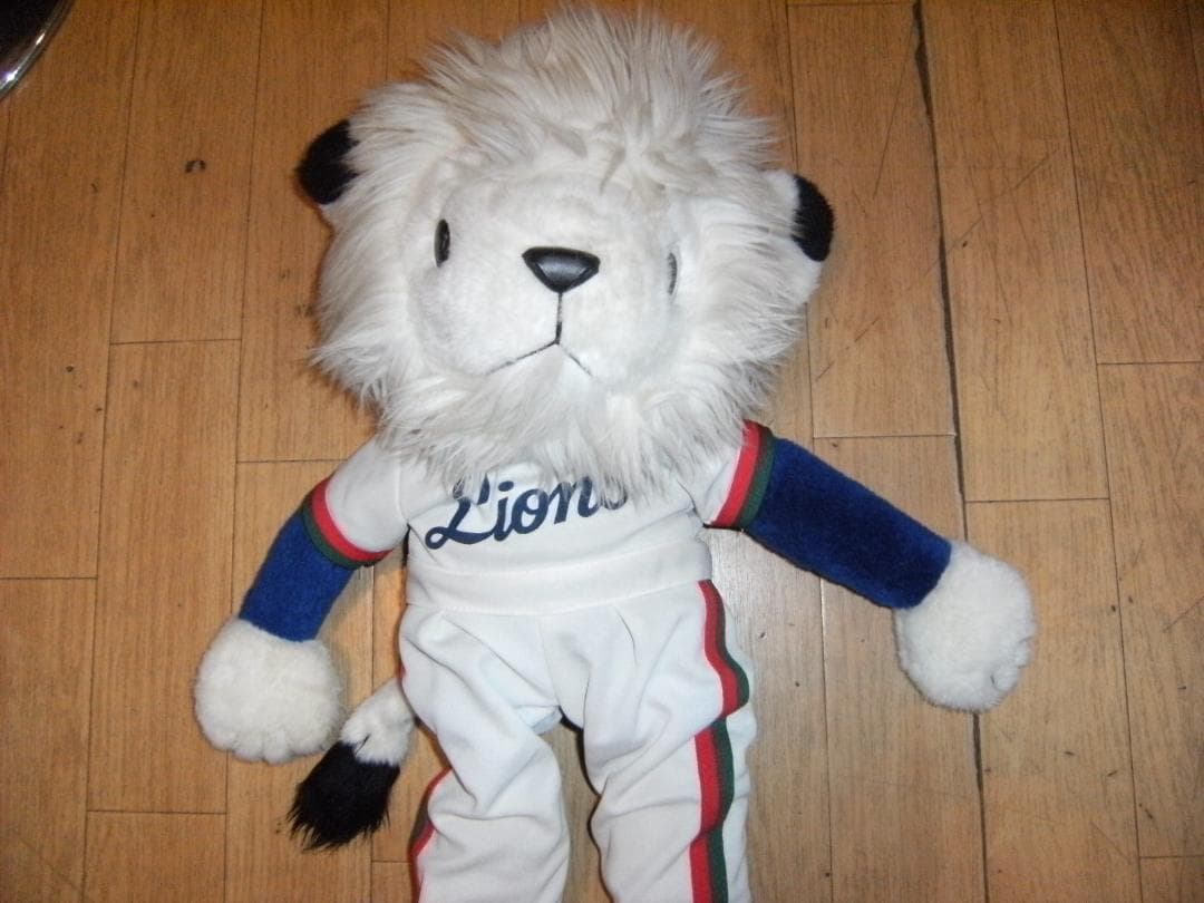 廃番★昭和レトロ★日本製★三英★西武ライオンズ キャラクター レオ ぬいぐるみ