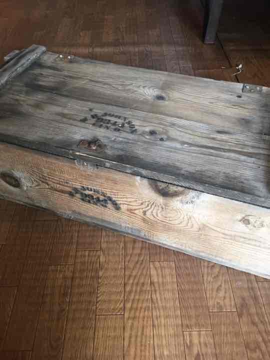 アンティーク　ビンテージ　ミリタリー　ボックス　木箱