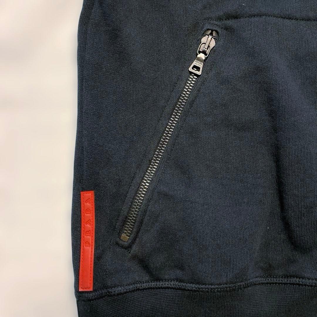 【良品】PRADA SPORT プラダスポーツ パーカー ジャージ ブラック S
