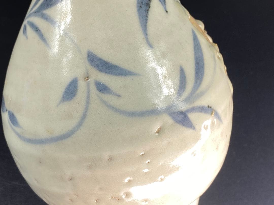 初期古伊万里 徳利 染付 傷有 金継ぎ 参考品 時代品 高16cm