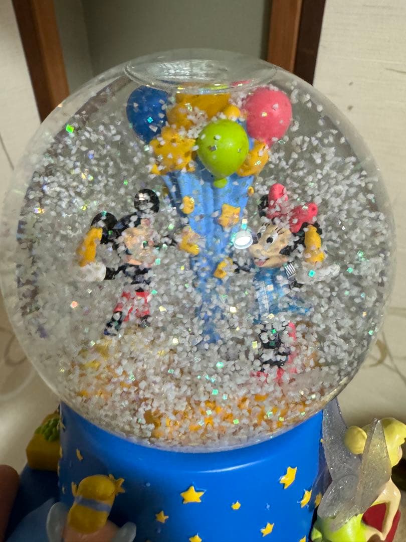 ディズニー　スノードーム　100周年　オルゴール　星に願いを　アメリカ限定　レア