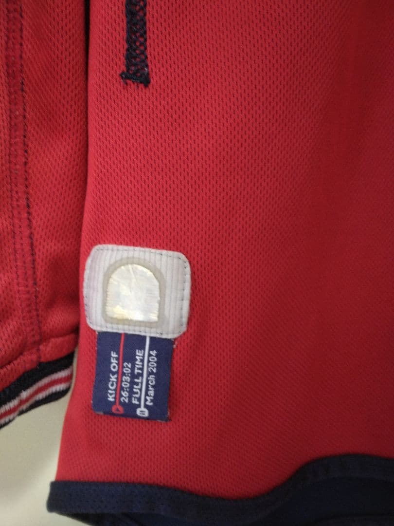 ウェア England Away 2004 #7 Beckham Longsleeve