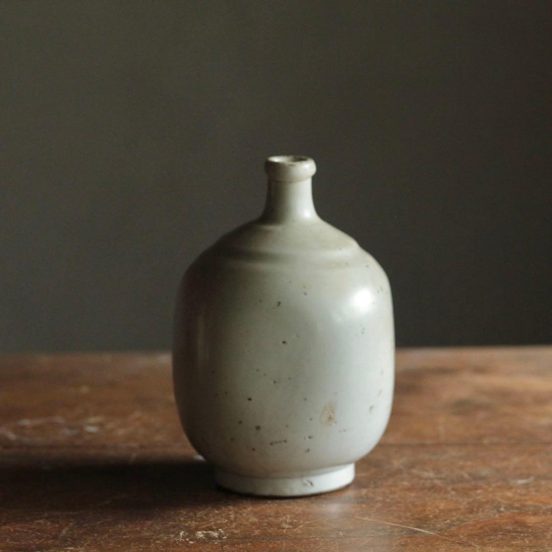 白磁 撫で四方形 徳利 酒器 古美術 古道具 アンティーク