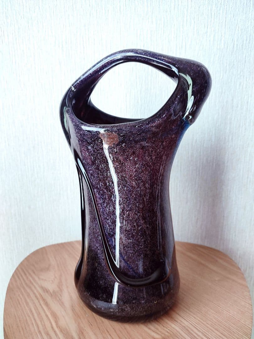 希少　琉球ガラス　稲嶺盛吉　花瓶　フラワーベース