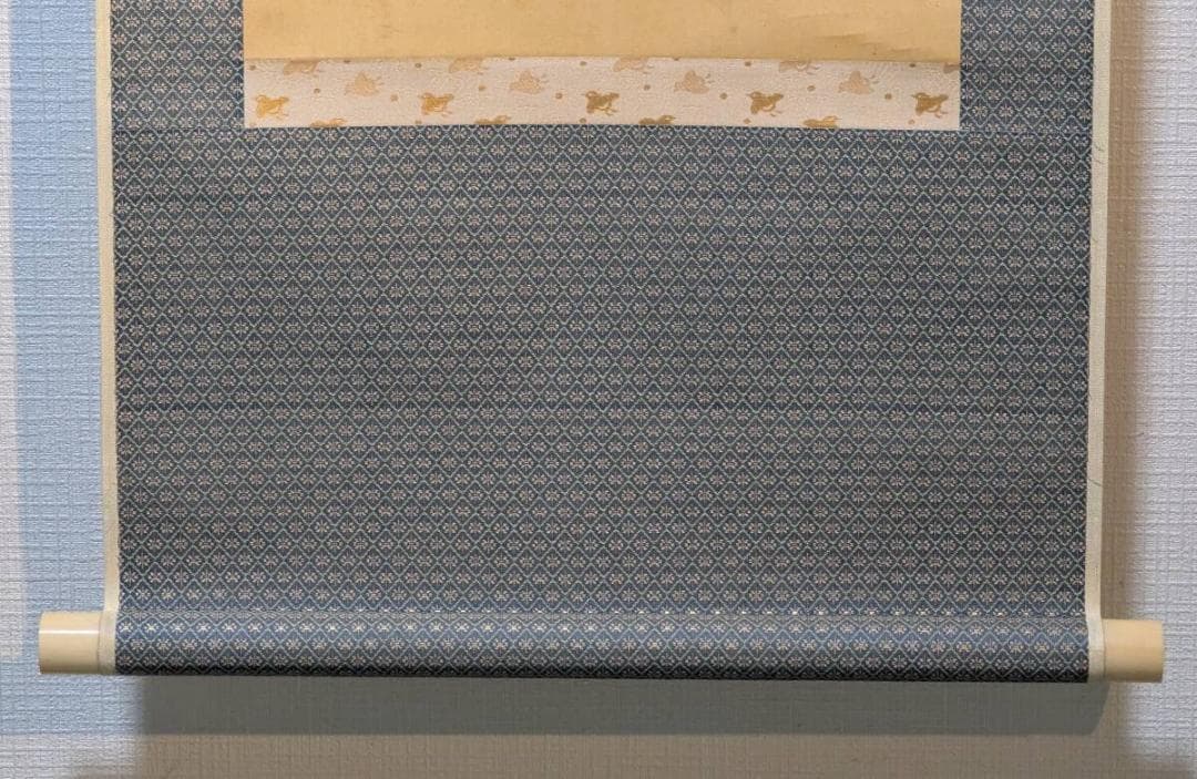 【真作】掛軸　梅図俳句　書画一幅　自然美を詠む俳句画　合箱入　S165