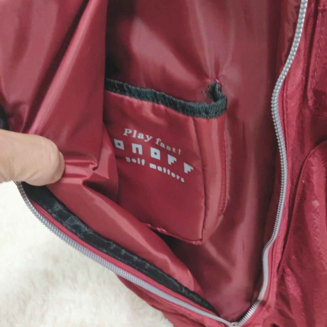 ONOFF★オノフ★9.0型★軽量★良品★スタンド(RED)キャディバッグ