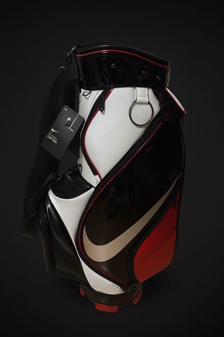 ナイキ(NIKE) ゴルフバッグ ホワイト×ブラック×ジムレッド