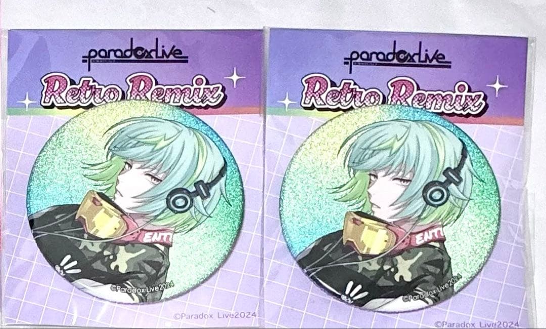 パラライ RetoroRemix 御子柴賢太 BIG缶バッジ 2個