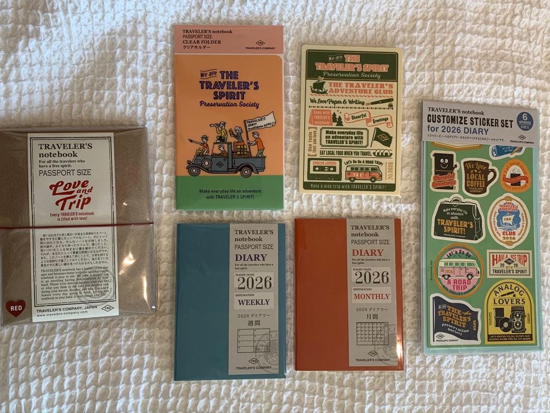 【新品未開封】 トラベラーズノート LOVE AND TRIP ダイアリーセット
