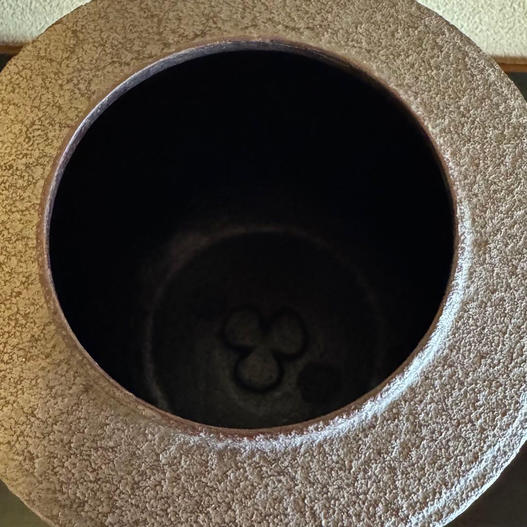 茶道具《茶釜 筒釜》 釜師　高橋敬典