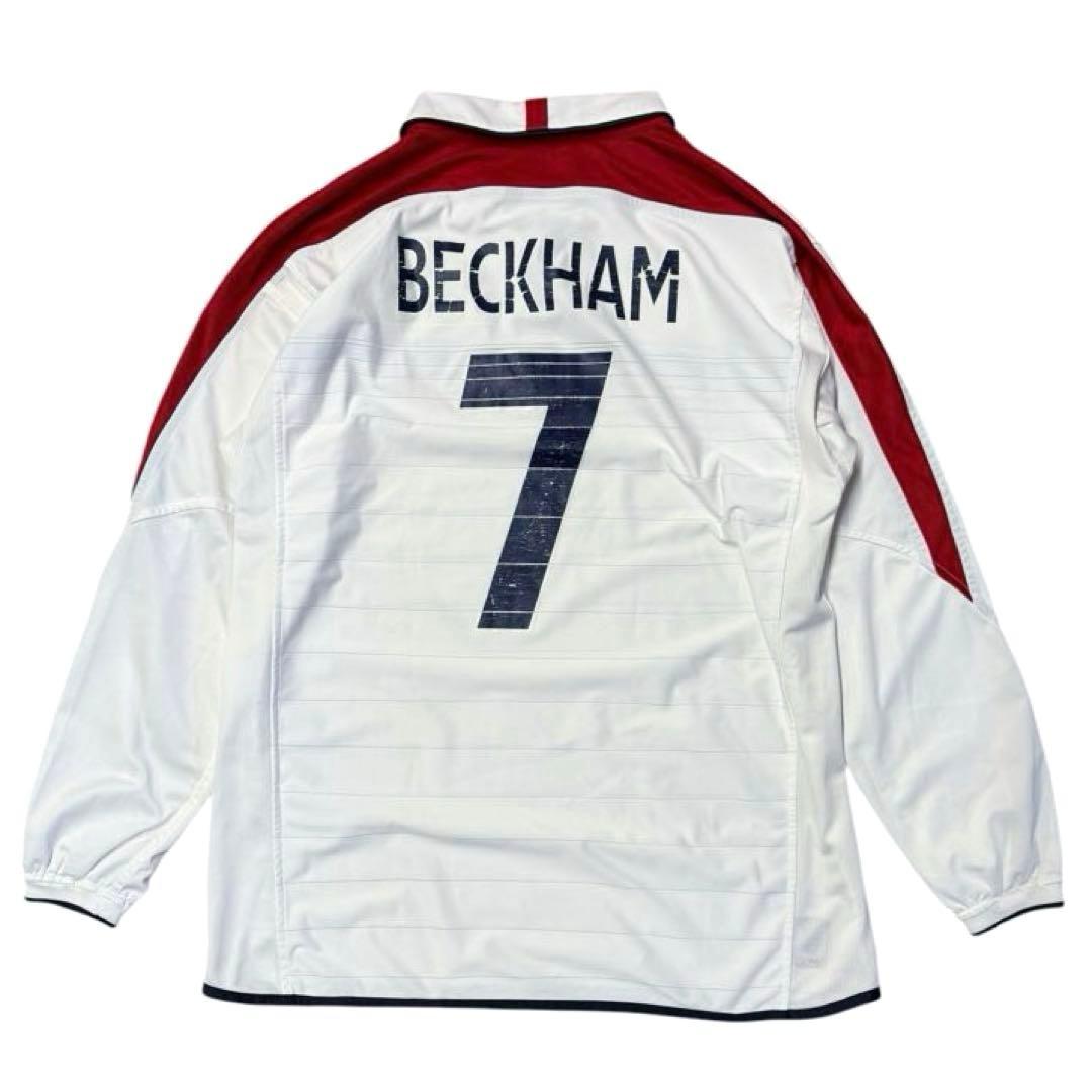 アンブロ イングランド代表 ベッカム ユニフォーム 長袖 リバーシブル