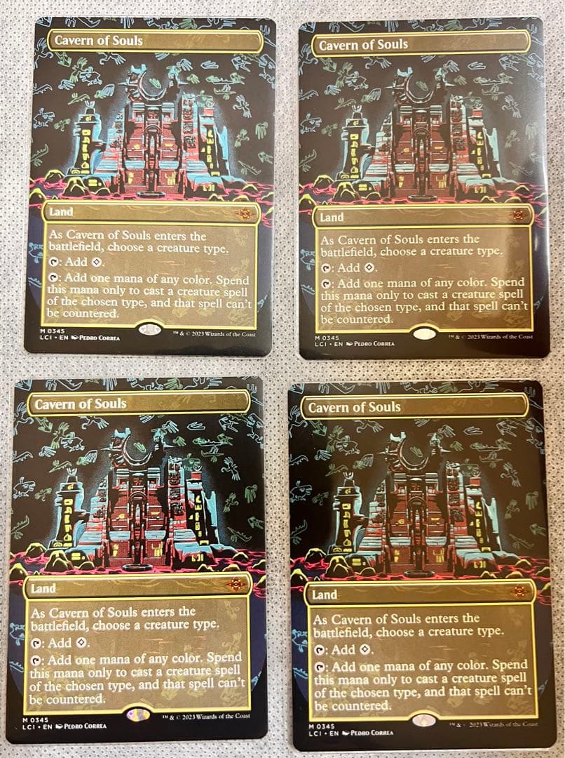 MTG 魂の洞窟　英語　ボーダーレス　4枚