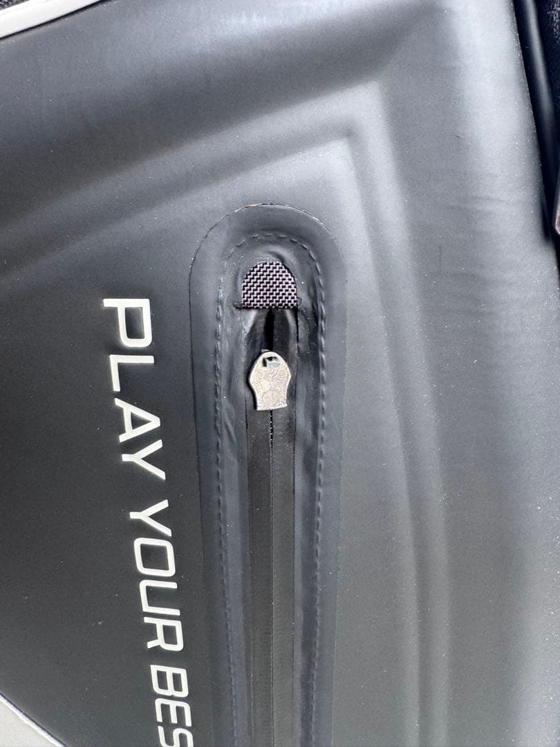 PING キャディバッグ ホワイト ブラック　カバーのボタン無し