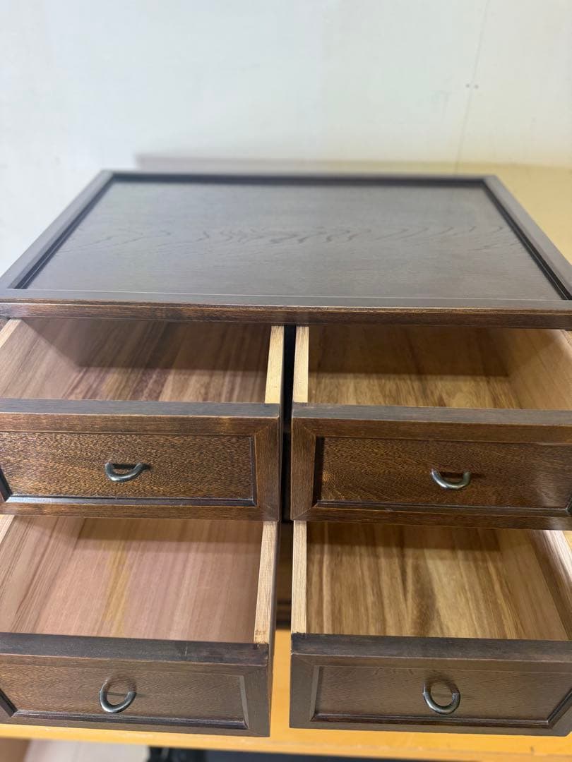 【引取り可】チェスト 和風 リビングチェスト 木製 無垢 リビングボード 完成品