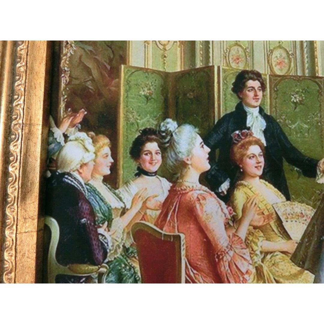 中世ヨーロッパ貴族を描いた額絵 2種よりお選び下さい。A・B