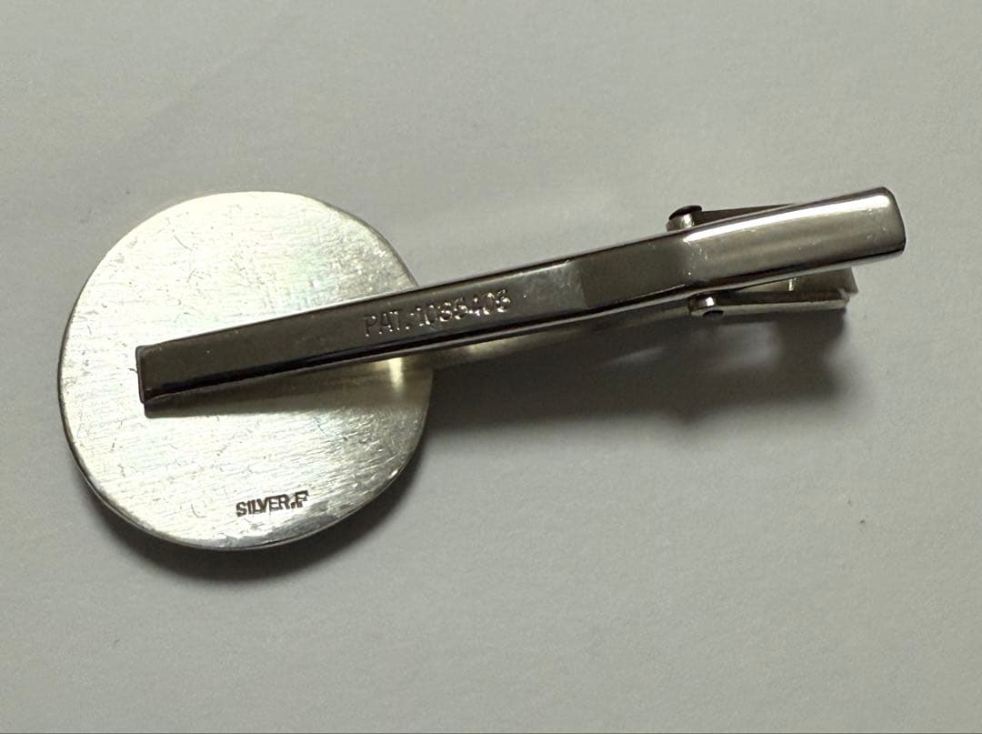 希少 銀製 有名彫刻家 川崎晋照 ネクタイピン